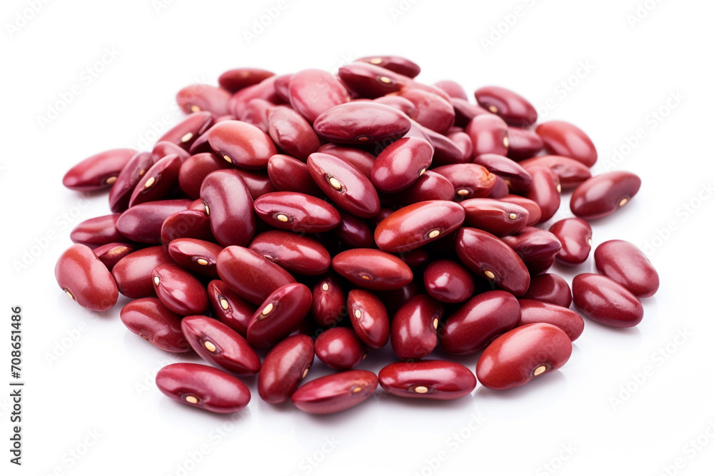 Kidney Beans isolated on white background created with Generative Ai Kidney Beans isolated on white background created with Generative Ai