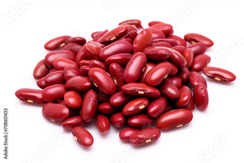 Kidney Beans isolated on white background created with Generative Ai