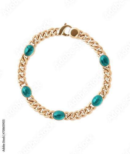 golden metallic bracelet. Personal fashion accessory