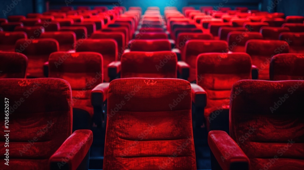 Obraz premium Cinema advertisment background with copy space