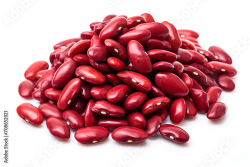 Kidney Beans isolated on white background created with Generative Ai photo