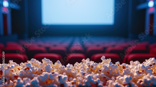 Cinema advertisment background with copy space