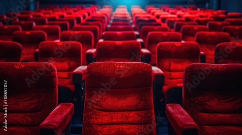 Cinema advertisment background with copy space