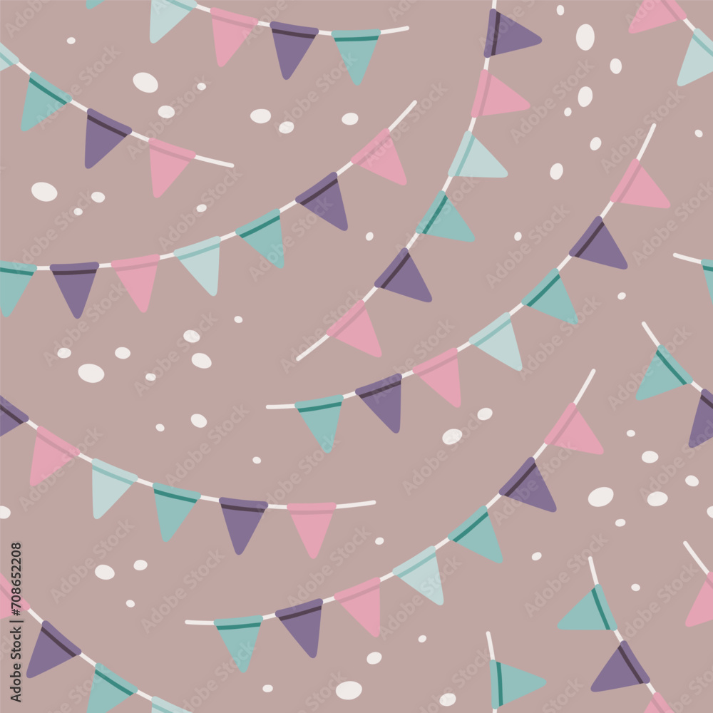 Obraz premium Party flags pattern