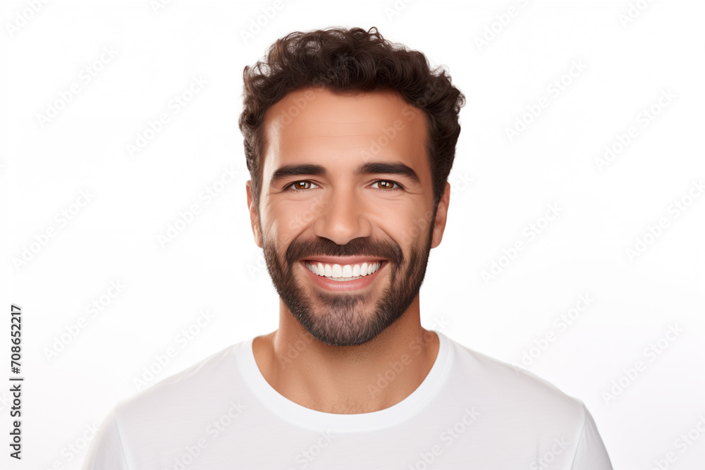 A photo portrait of a beautiful arabish man over 30 years old, smiling with clean teeth A photo portrait of a beautiful arabish man over 30 years old, smiling with clean teeth