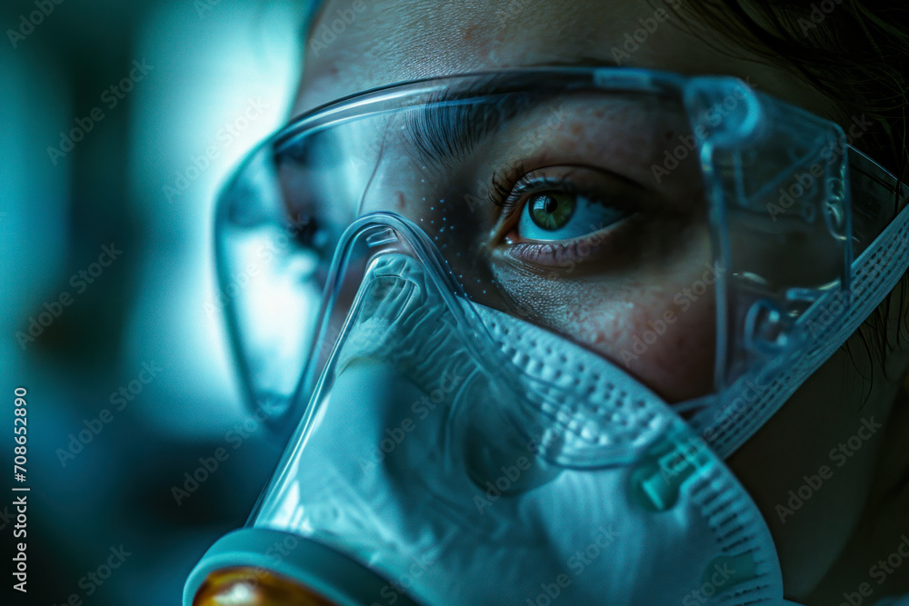 Healthcare Professional in Protective Gear. Healthcare Professional in Protective Gear.