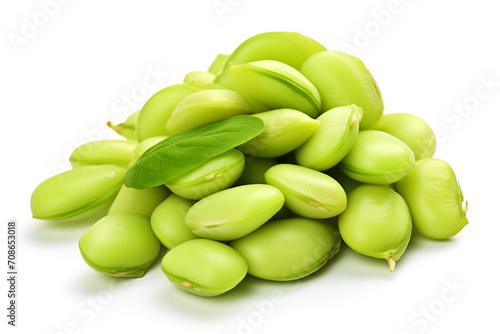 Wallpaper Mural Lima Beans isolated on white background created with Generative Ai Torontodigital.ca