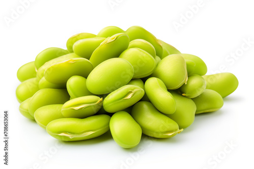 Wallpaper Mural Lima Beans isolated on white background created with Generative Ai Torontodigital.ca