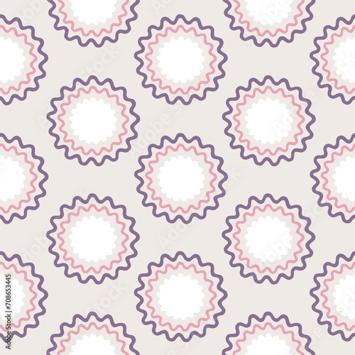 Wavy rounded lines pattern - 2