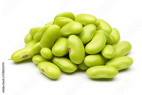 Wallpaper Mural Lima Beans isolated on white background created with Generative Ai Torontodigital.ca