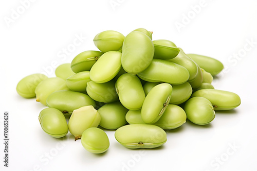 Wallpaper Mural Lima Beans isolated on white background created with Generative Ai Torontodigital.ca