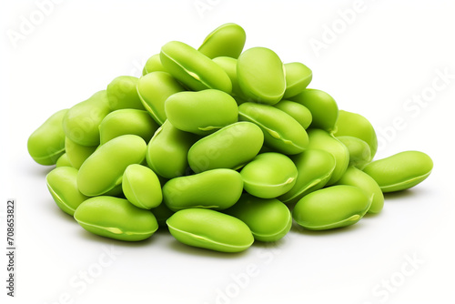 Wallpaper Mural Lima Beans isolated on white background created with Generative Ai Torontodigital.ca