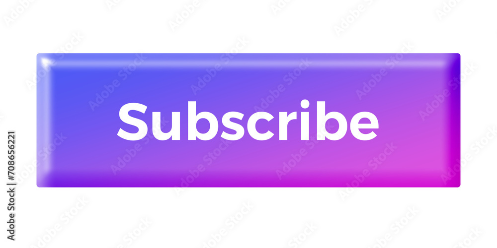 Subscribe Buttons on white background Subscribe Buttons on white background