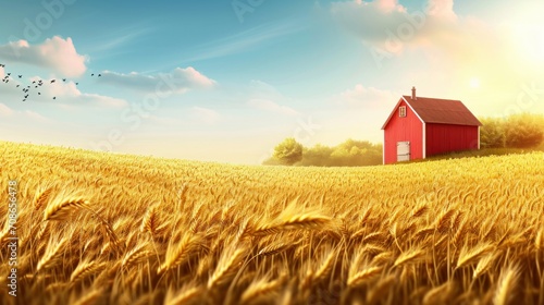Farm advertisment background with copy space