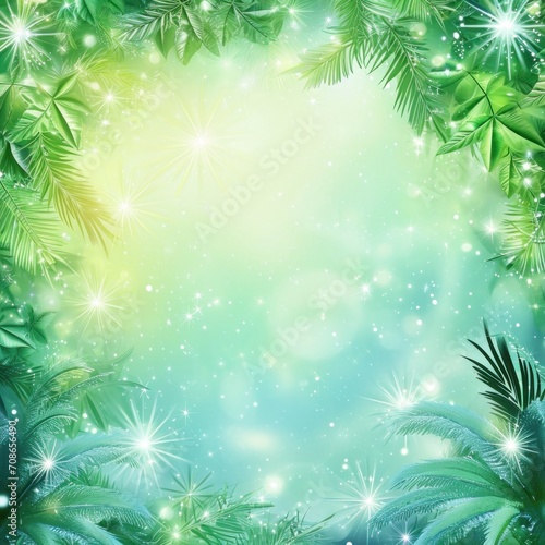 magic summer background with copy space