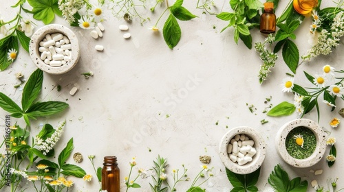 farmacy advertisment background with copy space
