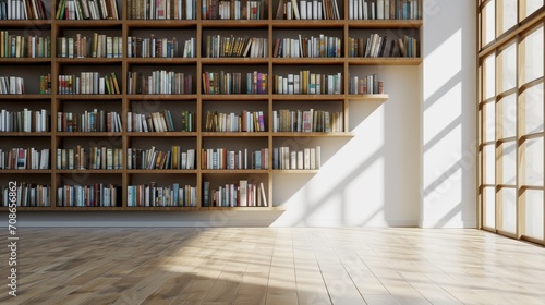 library advertisment background with copy space