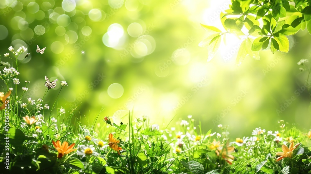 magic spring background with copy space magic spring background with copy space