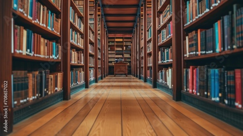 library advertisment background with copy space