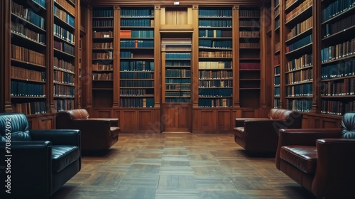 library advertisment background with copy space