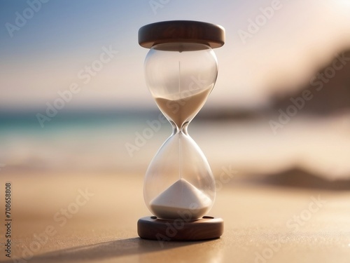 hourglass on sand