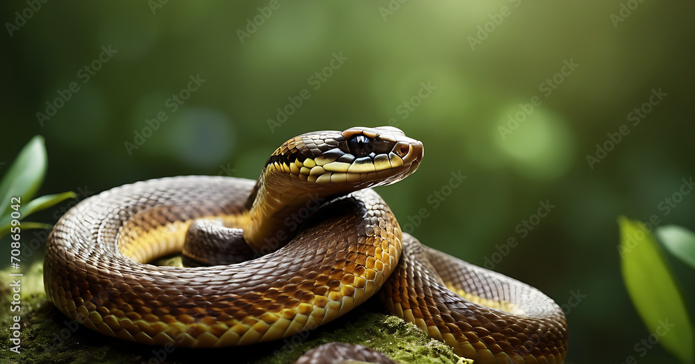 snake in jungle, close up look macro photography snake in jungle, close up look macro photography
