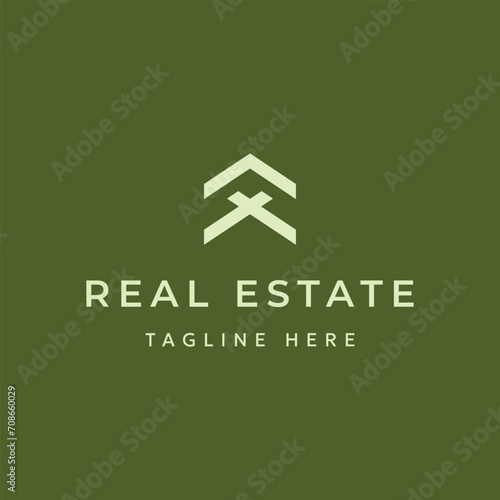 minimal and modern Letter M line logo design