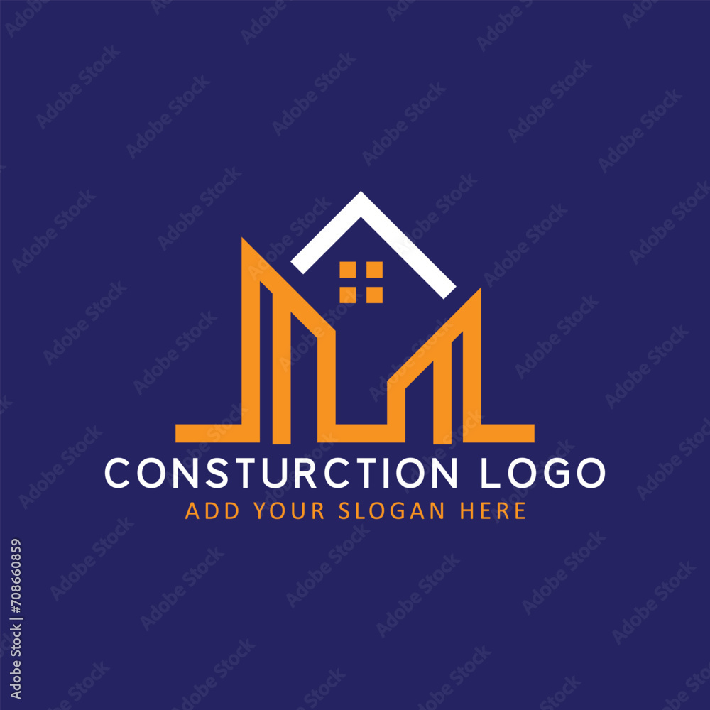 building construction and hardware store logo design vector building construction and hardware store logo design vector
