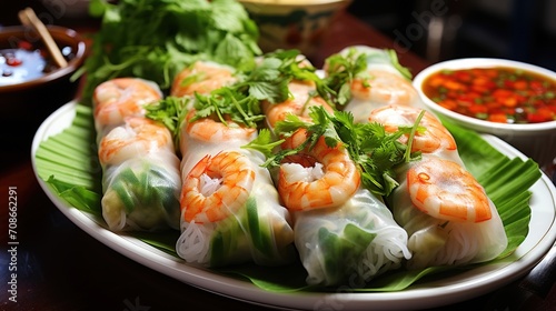 Fresh and Delicious Vietnamese Summer Rolls with Shrimp