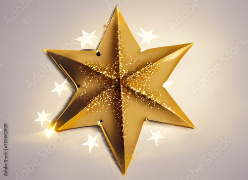 Christmas decoration gold star 