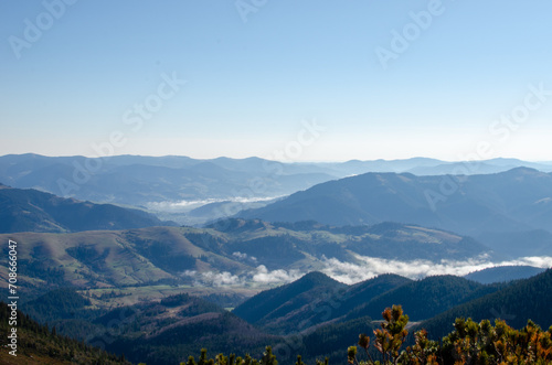 view of the mountains