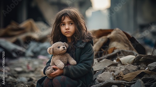 girl with teddy bear