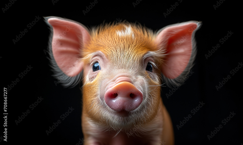 Fototapeta premium close up of a pig