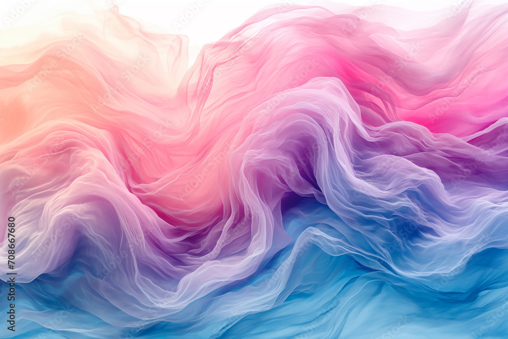 Abstract Gradient Background with Creative Watercolor Blue Waves and Artistic Canvas Paints, Pink Streams, and Multi-Colored Fabric Silk - A Vibrant Art Texture for Cards and Poster Design Templates Abstract Gradient Background with Creative Watercolor Blue Waves and Artistic Canvas Paints, Pink Streams, and Multi-Colored Fabric Silk - A Vibrant Art Texture for Cards and Poster Design Templates