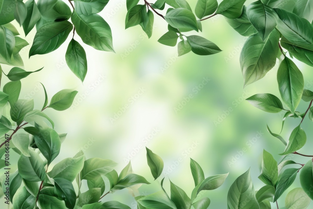 A vibrant green leafy background that provides a perfect space for adding text. Ideal for use in digital designs, website banners, or social media posts