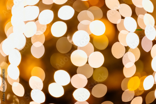 Obraz na płótnie bokeh na choince w salonie