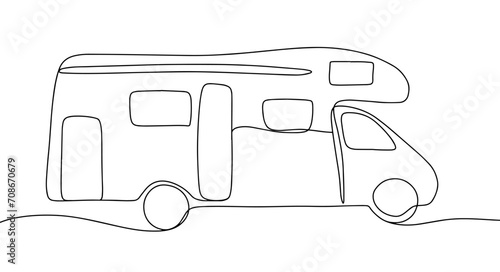 Motorhome. One line