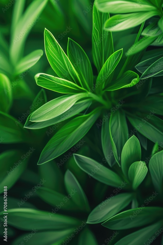 A detailed view of a plant showcasing its vibrant green leaves. Perfect for nature enthusiasts or botanical projects A detailed view of a plant showcasing its vibrant green leaves. Perfect for nature enthusiasts or botanical projects