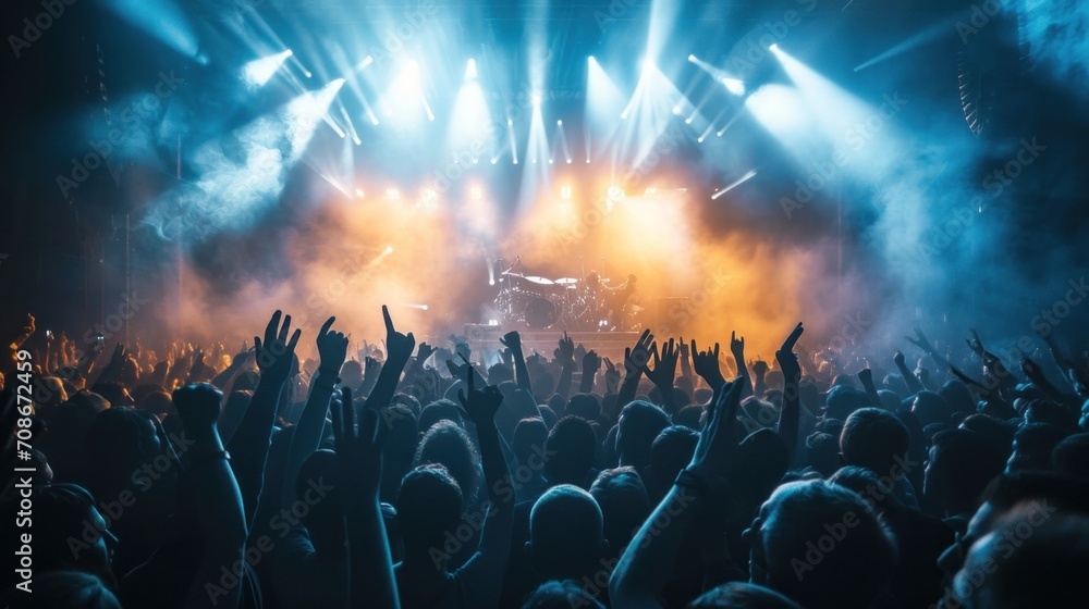 Rock concert advertisment background with copy space