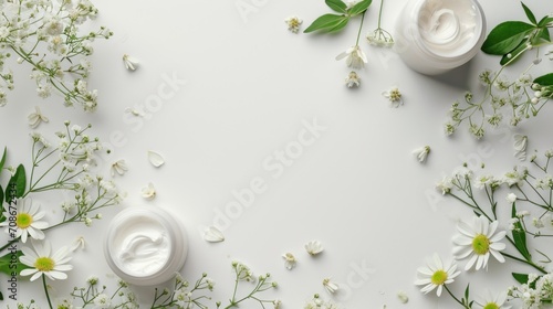 skin care advertisment background with copy space