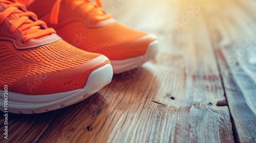 sporting shoes advertisment background with copy space