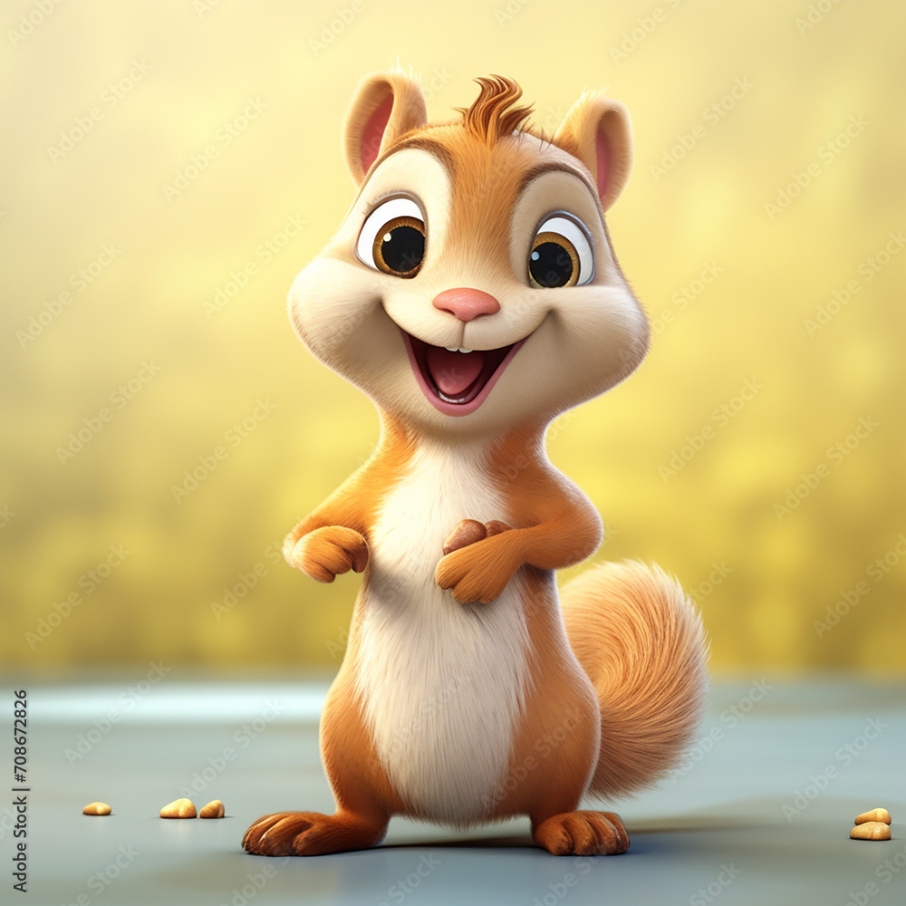 a photo of the squirrel made with generative AI a photo of the squirrel made with generative AI