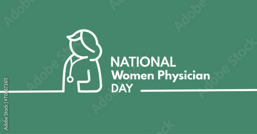 Women Physicians day , banner, poster, illistration photo