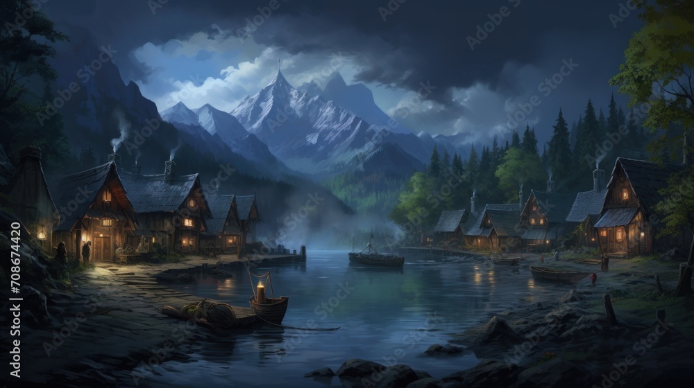 Fototapeta premium Role Playing Games Game Art Background