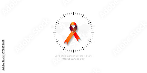 Vector illustration of February 4, World Cancer Day. Cancer awareness tips and creative concept and poster design.