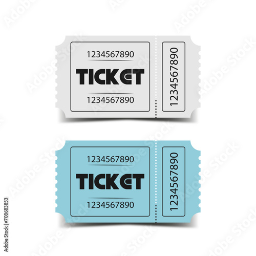 retro admit one ticket isolated 