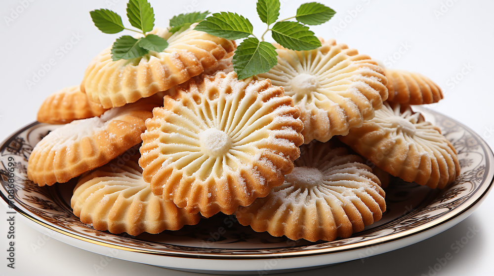 3d rendered photo of biscuits made with generative AI 3d rendered photo of biscuits made with generative AI