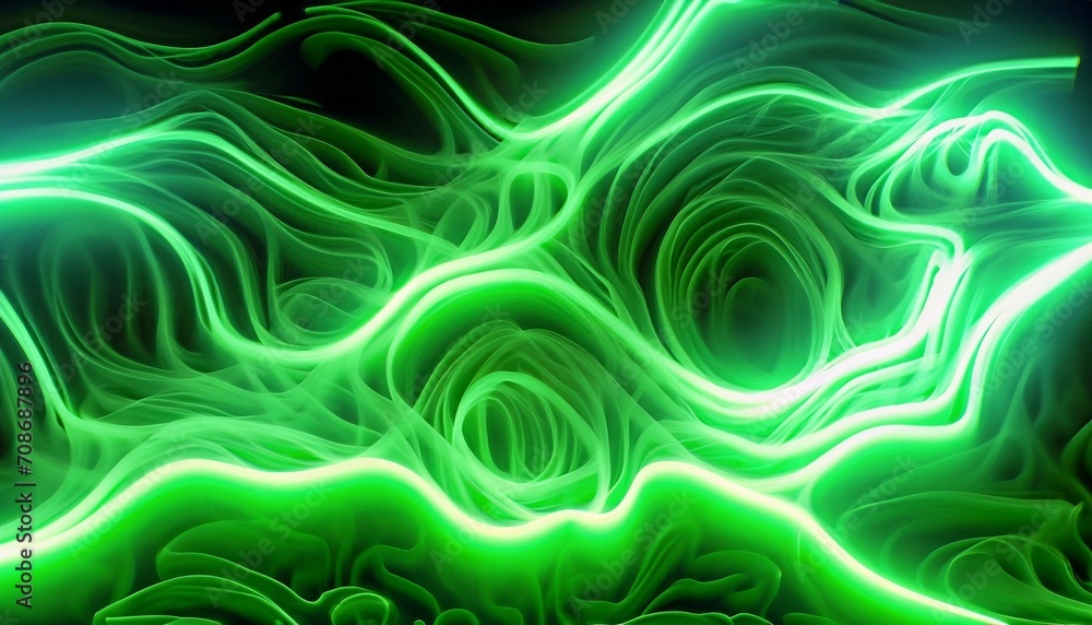 green glowing background 
