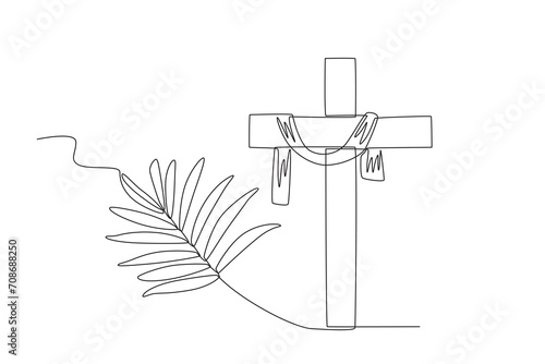 Two Sunday palm symbols