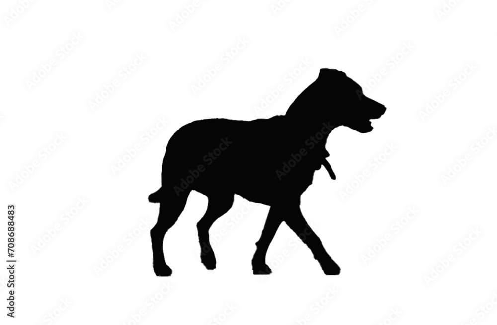 dog silhouette. PNG silhouette of dog isolated transparent